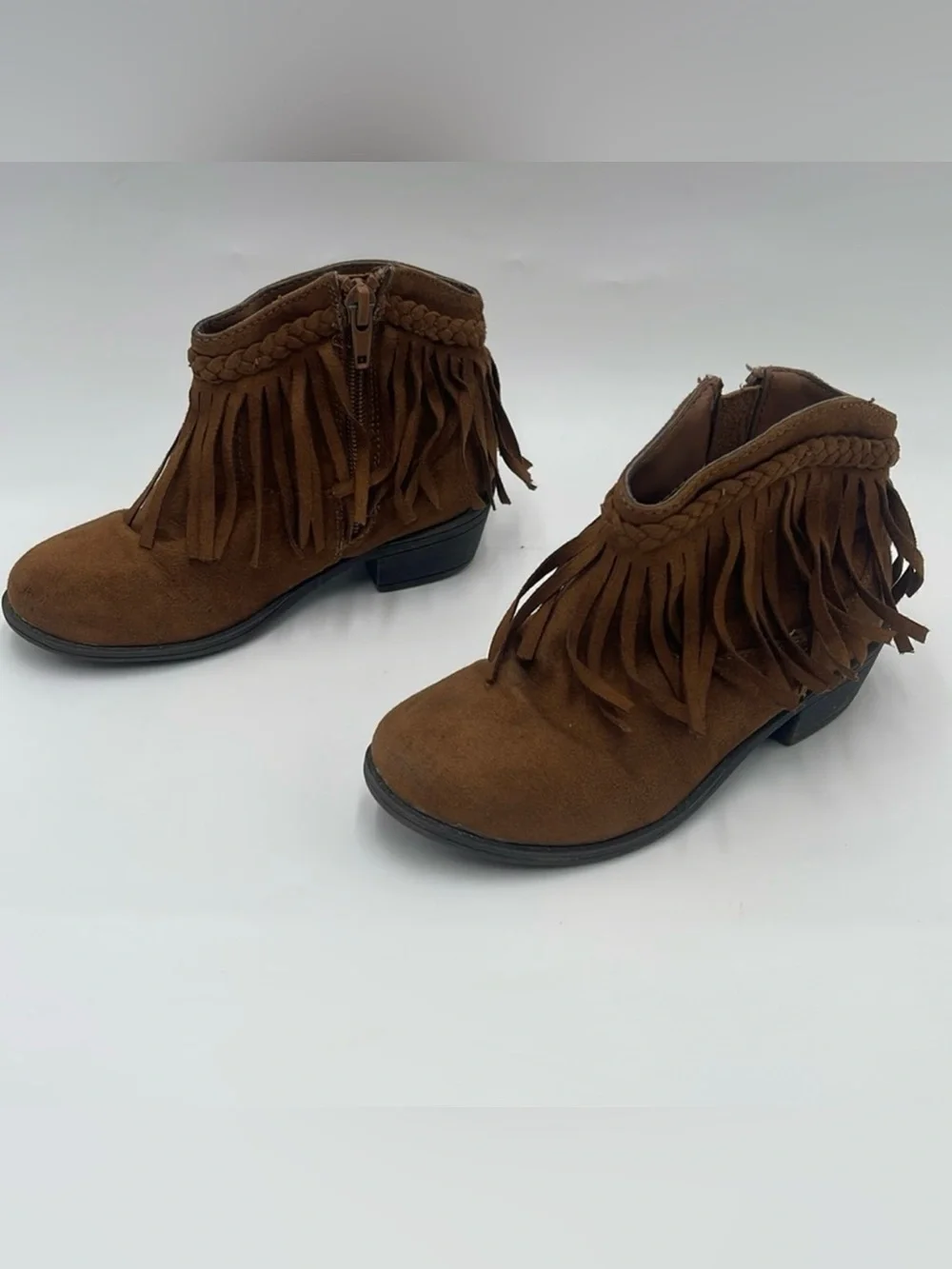 Paris Blues Brown Suede Boots - Kids Size 10